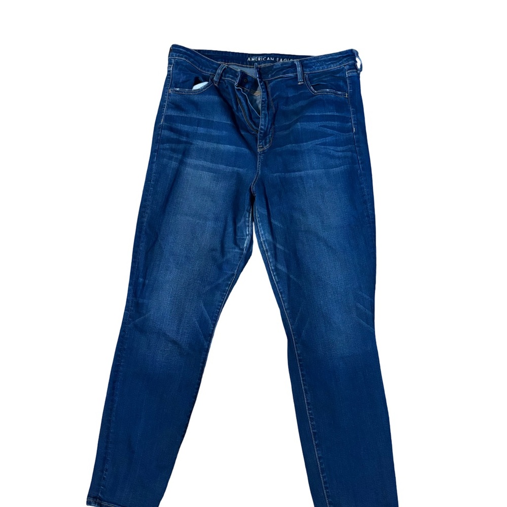 American Eagle Outfitters Women's Dark Blue Skinny Jeans